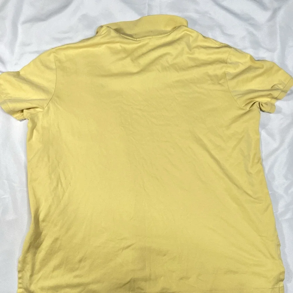 Ralph Lauren Polo Men short sleeve shirt yellow Pima Cotton Flesh Pony XXL